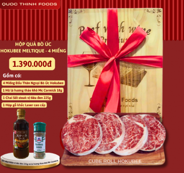 HỘP QUÀ BÒ ÚC HOKUBEE MELTIQUE - 4 MIẾNG