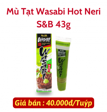 Mù Tạt Wasabi Hot Neri S&B 43g
