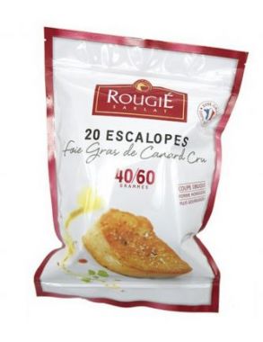 Gan Ngỗng Pháp cắt lát 40/60 Rougie Túi 1kg - Foie Gras