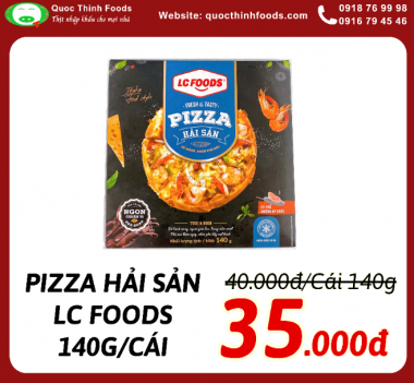 PIZZA HẢI SẢN LC FOODS - 140GR/CÁI