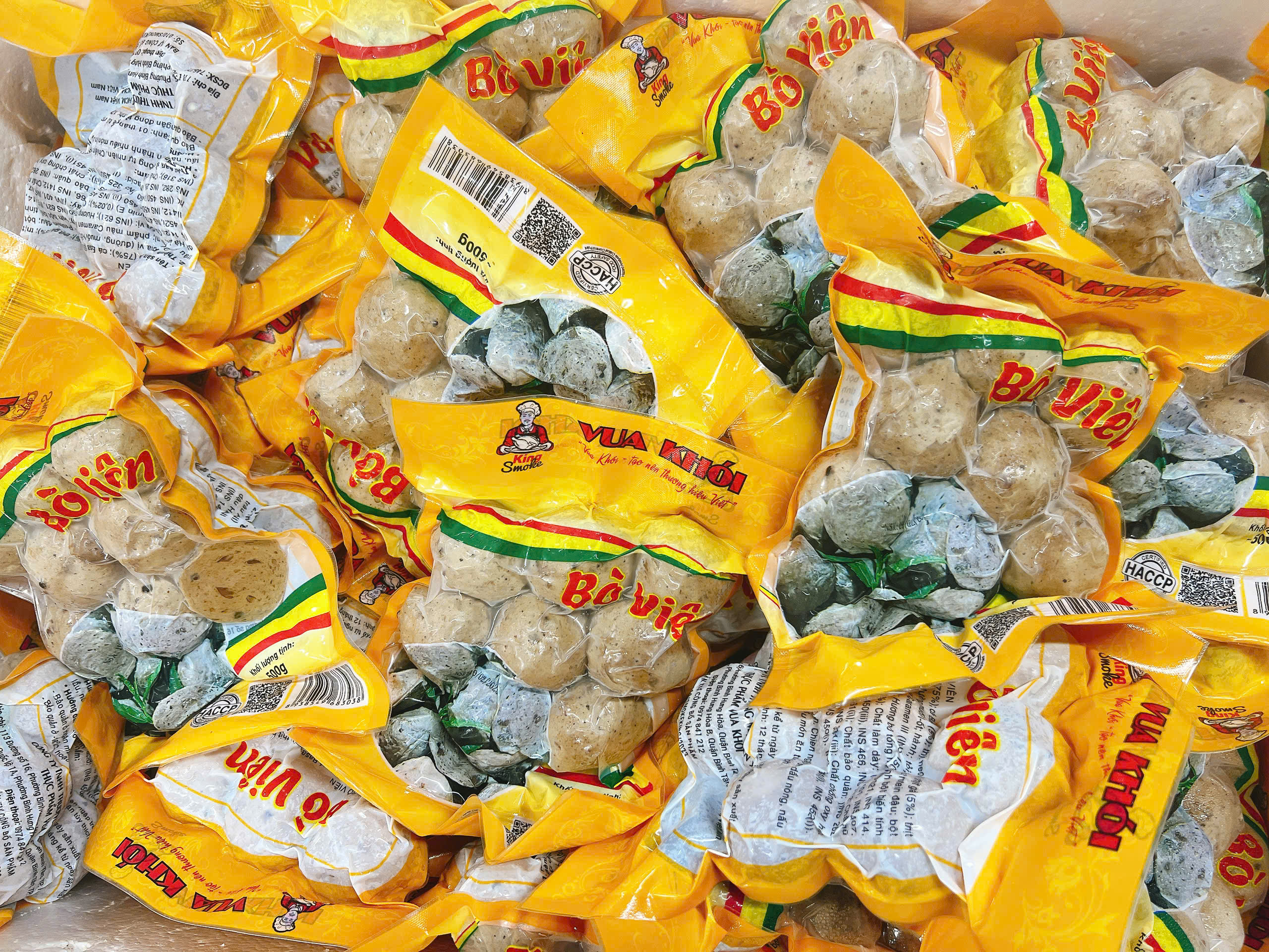 BÒ VIÊN SIZE LỚN VUA KHÓI (SIZE 5 - 7 VIÊN) - GÓI 500GR