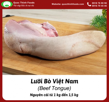 Lưỡi Bò Việt Nam - Nguyên Cái - Tính Kg