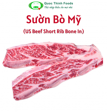 Sườn Bò Mỹ - US. Beef Short Rib Bone In - 500g